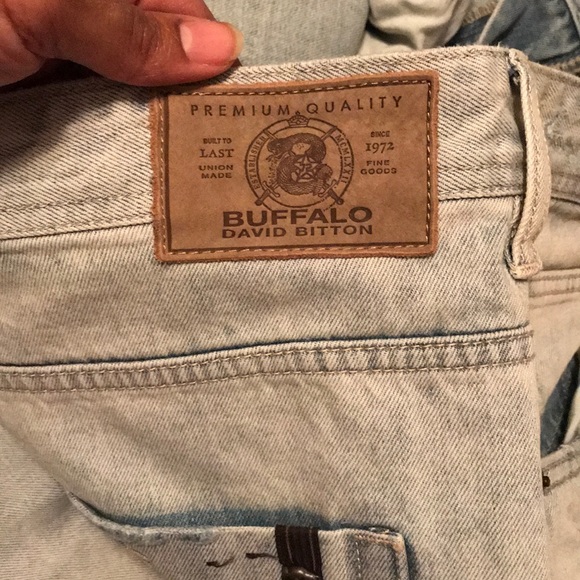 Buffalo David Bitton Jeans Mens Cropped Ripped Jeans Poshmark